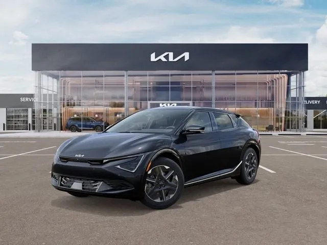 2026 Kia EV6 Light Long Range ETA- AUG. 2026 in Metal — front three-quarter view