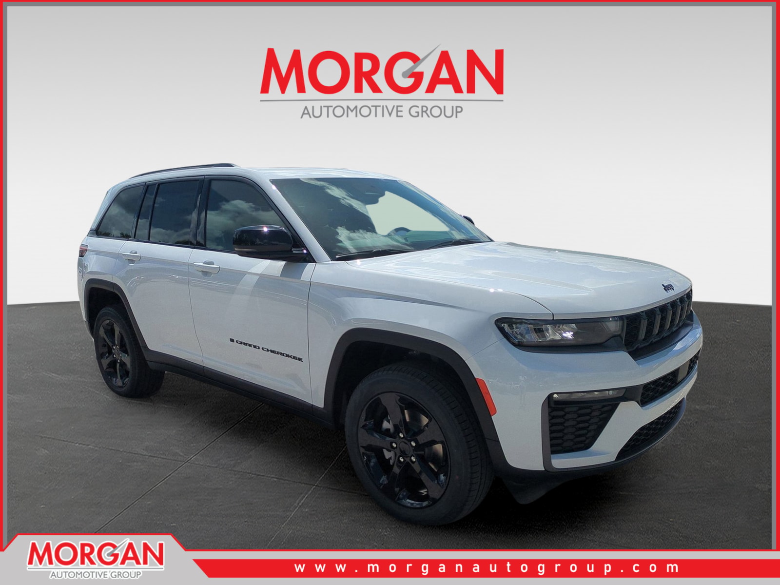 2026 Jeep Grand Cherokee Limited in White/off-white — front three-quarter view