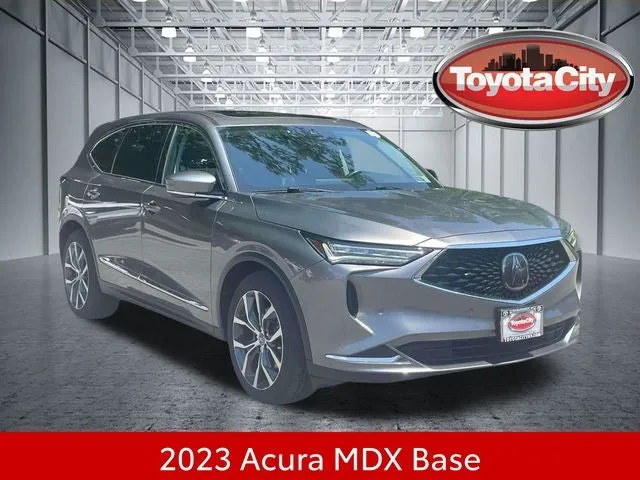 2023 Acura MDX Technology SH-AWD in Gray — front three-quarter view