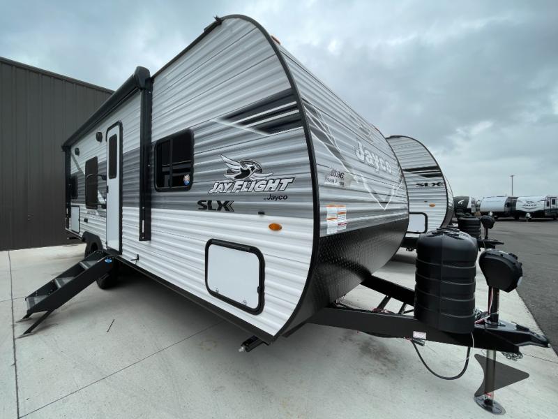 2026 Jayco Jay Flight SLX — front three-quarter view
