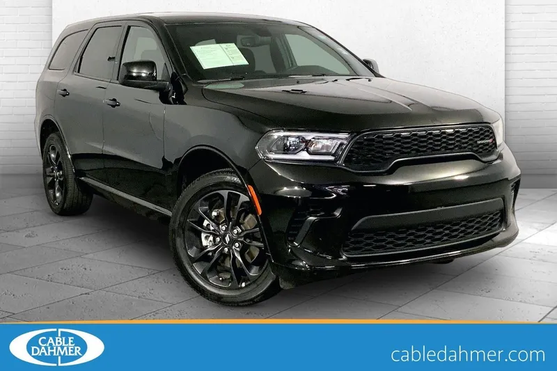 2026 Dodge Durango GT in Db Black Clearcoat — front three-quarter view