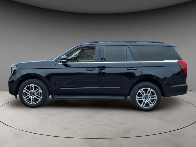 2025 Ford Expedition Active in Agate Black Metallic — front three-quarter view
