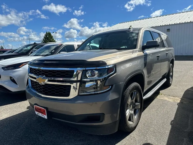 2017 Chevrolet Suburban LS in Pepperdust Metallic — front three-quarter view