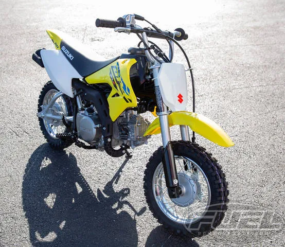 2026 Suzuki DR-Z50 — front three-quarter view