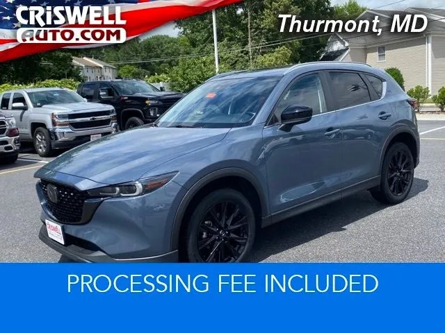 2022 Mazda Mazda CX-5 2.5 S Carbon Edition in Polymetal Gray — front three-quarter view