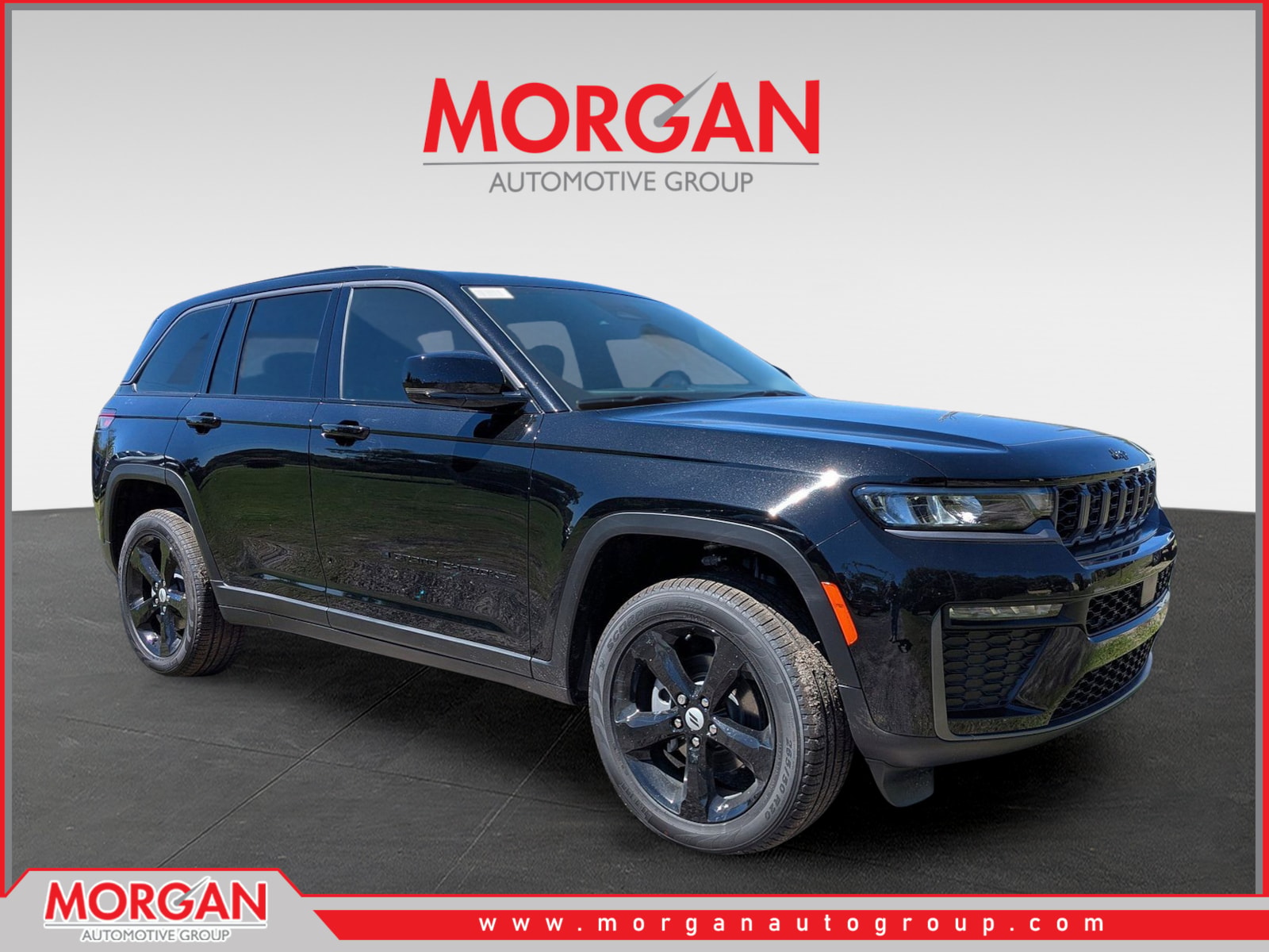 2026 Jeep Grand Cherokee Limited in Black — front three-quarter view