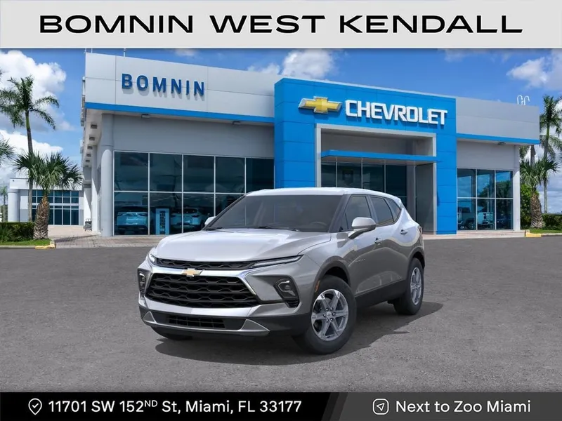 2026 Chevrolet Blazer 2LT in Sterling Gray Metallic — front three-quarter view