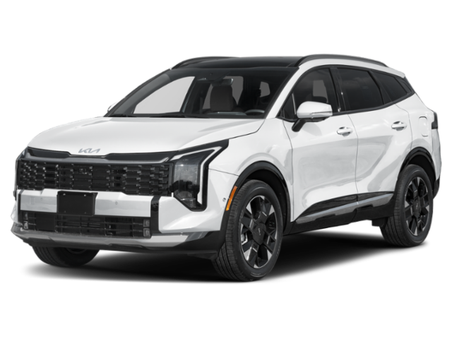 2026 Kia Sportage Hybrid SX-Prestige in White — front three-quarter view