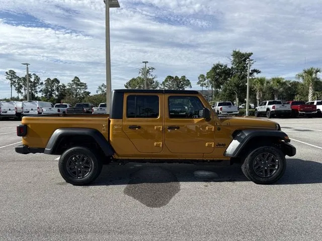 2026 Jeep Gladiator Sport S in Goldilocks — front three-quarter view