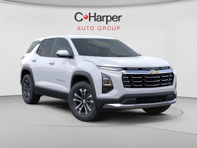 2026 Chevrolet Equinox LT in Summit White — front three-quarter view