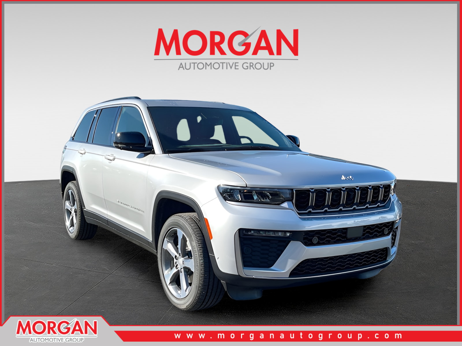 2026 Jeep Grand Cherokee Limited in Silver — front three-quarter view
