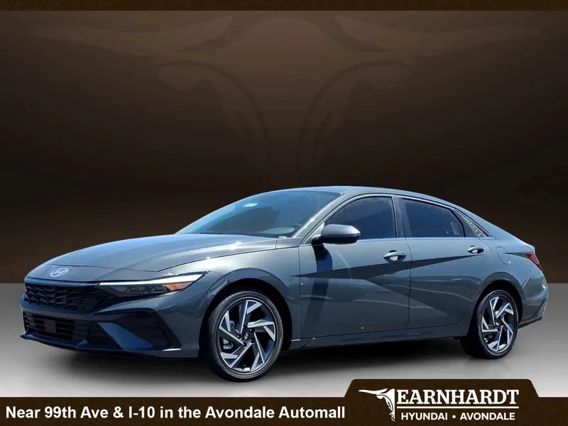 2026 Hyundai ELANTRA Limited in Ecotronic Gray — front three-quarter view