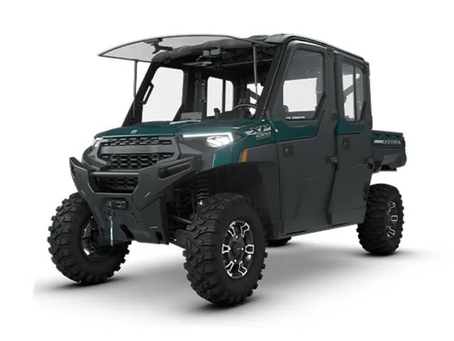 2026 Polaris® Ranger Crew XP 1000 EPS NorthStar Ultimate Blue Labyrinth — front three-quarter view