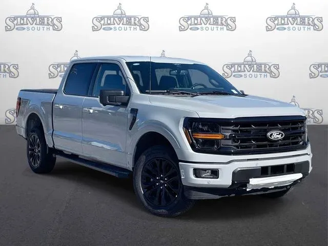 2026 Ford F-150 XLT in White — front three-quarter view