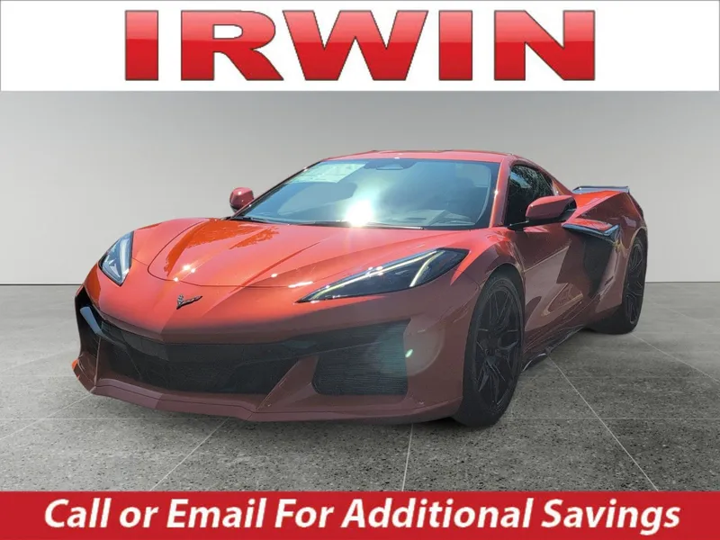 2025 Chevrolet Corvette Z06 3LZ in Sebring Orange Tintcoat — front three-quarter view