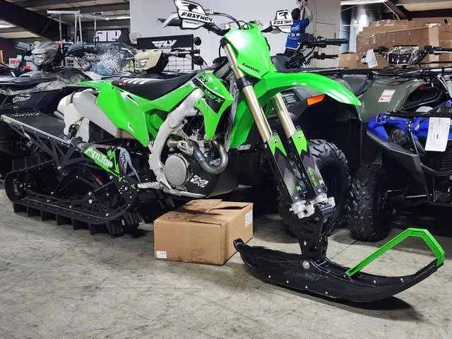 2023 Kawasaki KX™450X — front three-quarter view