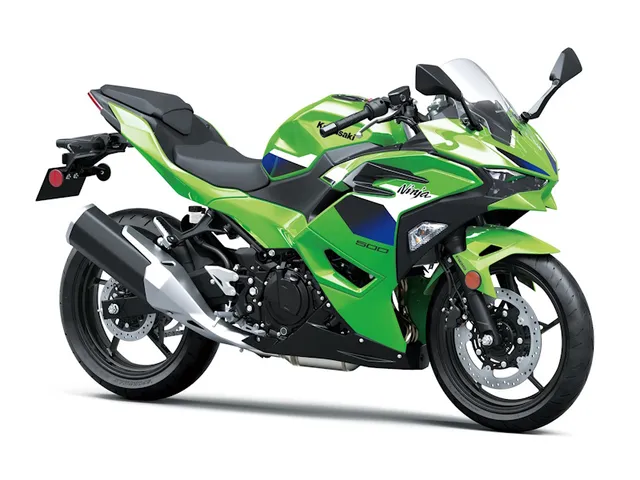 2026 Kawasaki Ninja® 500 — front three-quarter view