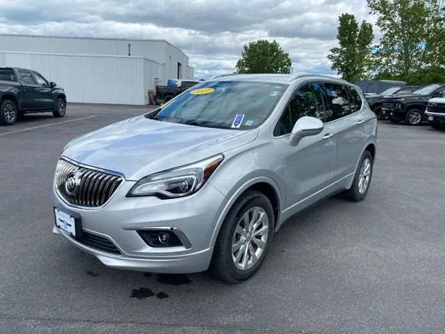2017 Buick Envision Essence in Galaxy Silver Metallic — front three-quarter view