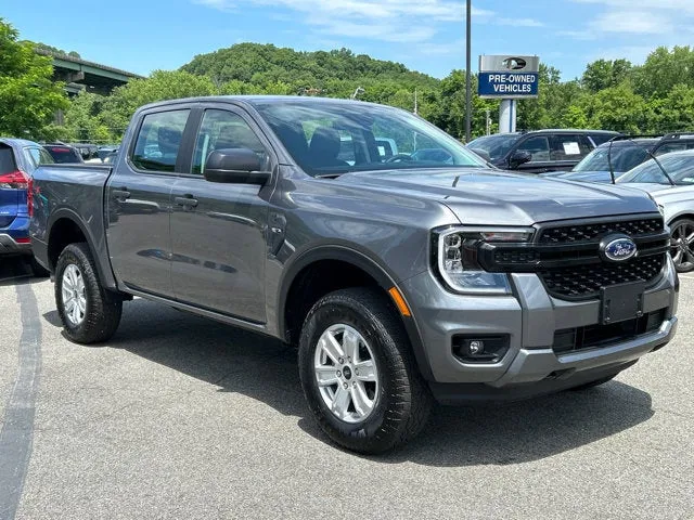 2025 Ford Ranger XL in Gray Metallic — front three-quarter view