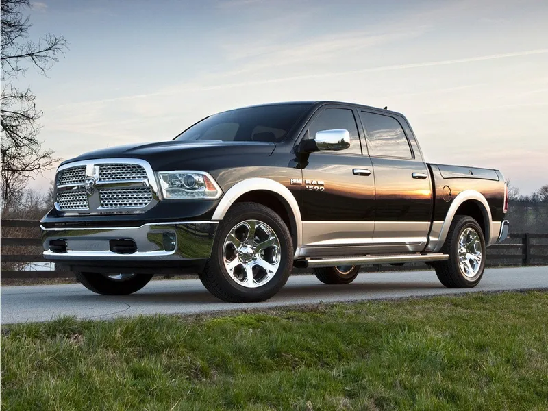 2015 RAM 1500 Big Horn in Gray — front three-quarter view