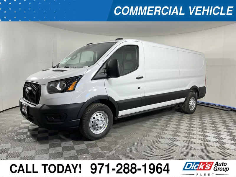 2026 Ford Transit Cargo Van XL T-350 148 Low Rf 9500 GVWR AWD in Oxford White — front three-quarter view