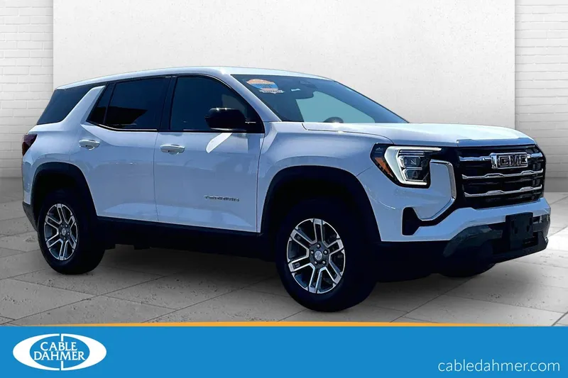 2025 GMC Terrain AWD Elevation in Summit White — front three-quarter view