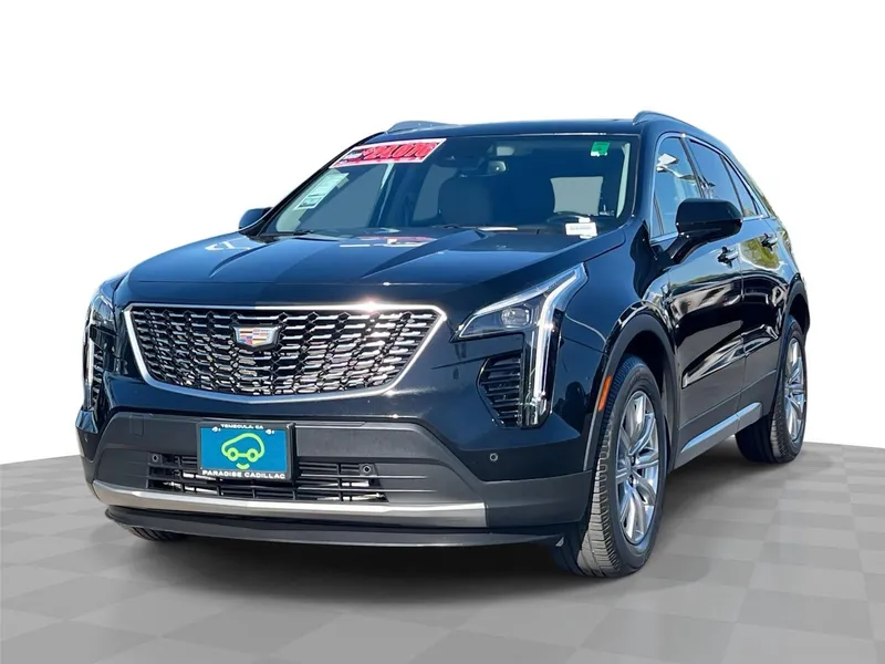 2019 Cadillac XT4 FWD Premium Luxury in Stellar Black Metallic — front three-quarter view