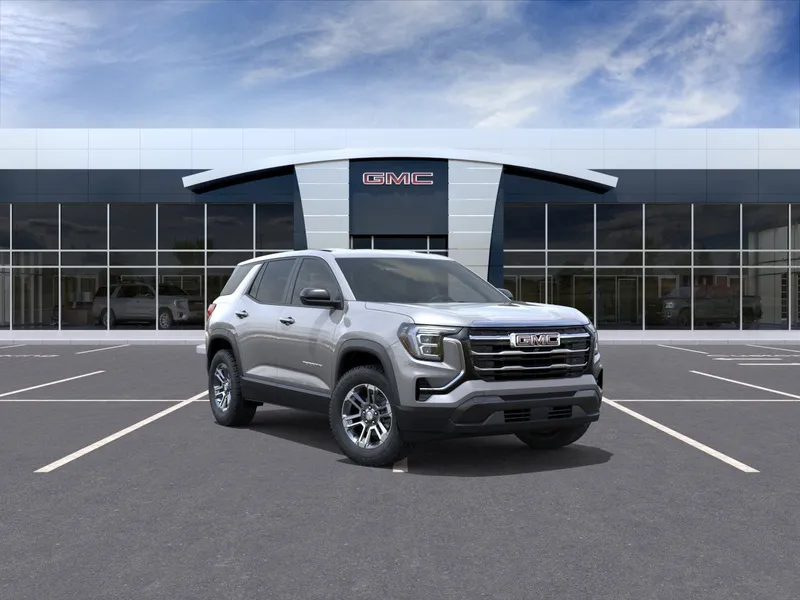 2026 GMC Terrain Elevation in Sterling Metallic — front three-quarter view