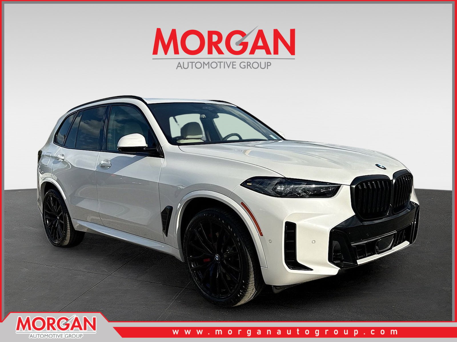 2026 BMW X5 sDrive40i in Mineral White Metallic — front three-quarter view