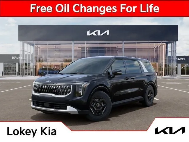 2026 Kia Carnival LXS in Panthera Metal — front three-quarter view