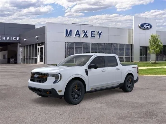 2026 Ford Maverick Tremor® in Oxford White — front three-quarter view