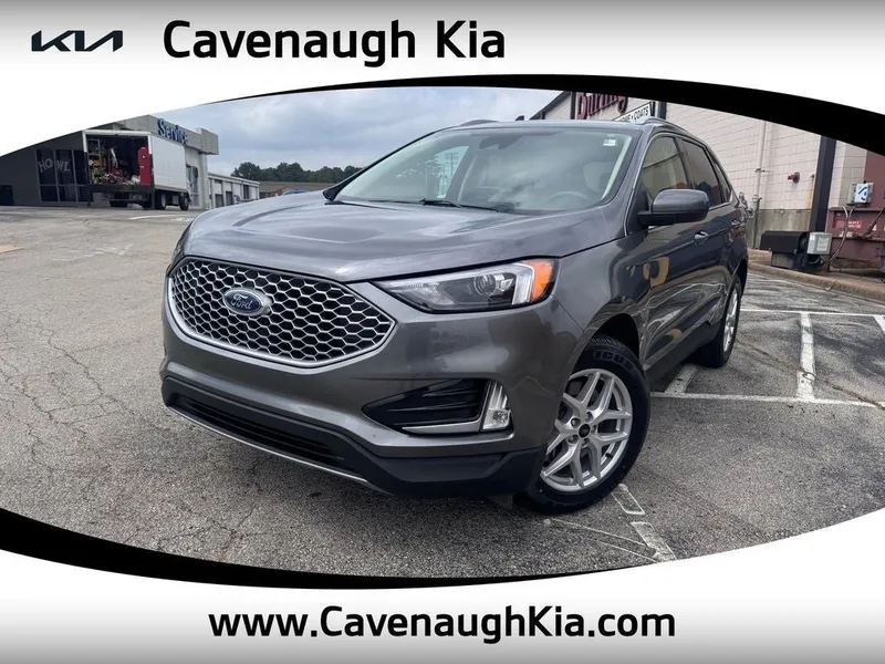 2024 Ford Edge SEL in Gray Metallic — front three-quarter view