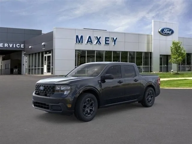 2026 Ford Maverick XLT in Shadow Black — front three-quarter view