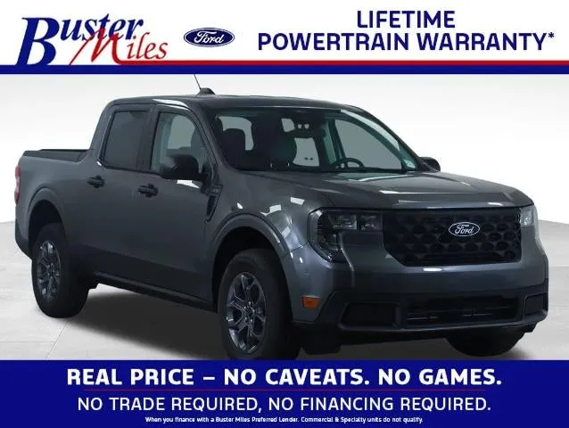 2026 Ford Maverick XLT in Carbonized Gray Metallic — front three-quarter view