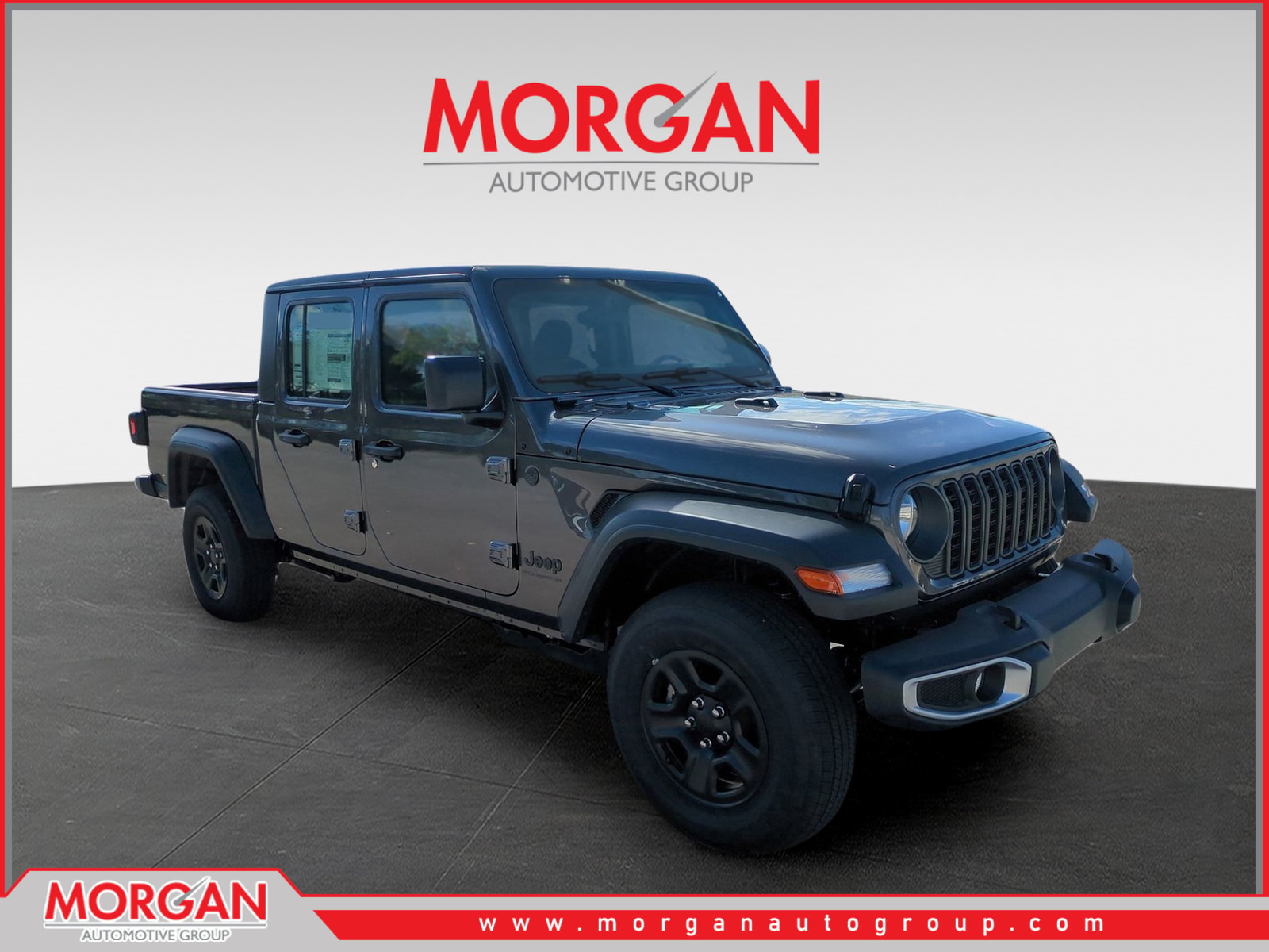 2026 Jeep Gladiator Sport in Gray — front three-quarter view