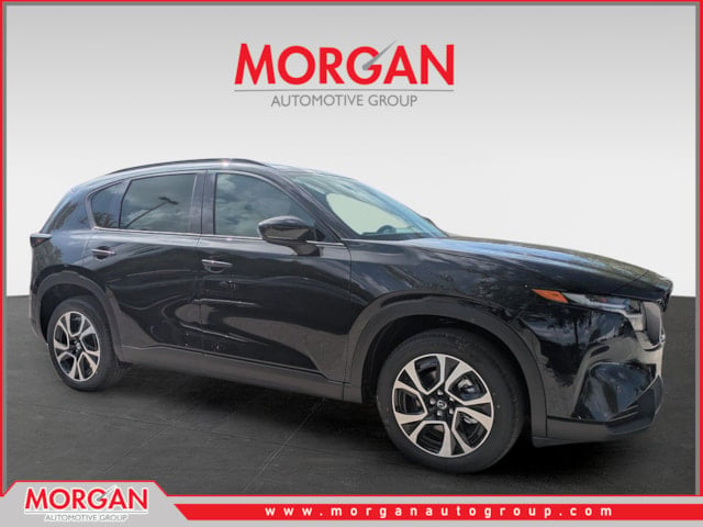 2026 Mazda CX-5 2.5 S Preferred in Jet Black Mica — front three-quarter view