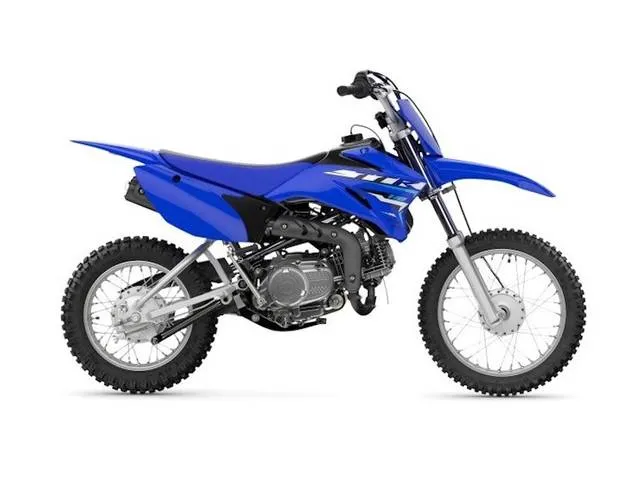 2026 Yamaha TT-R110E — front three-quarter view