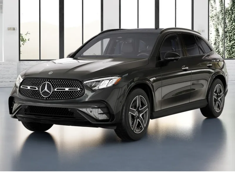 2026 Mercedes-Benz GLC 300 in Graphite Grey Metallic — front three-quarter view