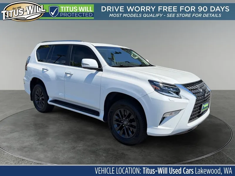 2022 Lexus GX 460 in Starfire Pearl — front three-quarter view