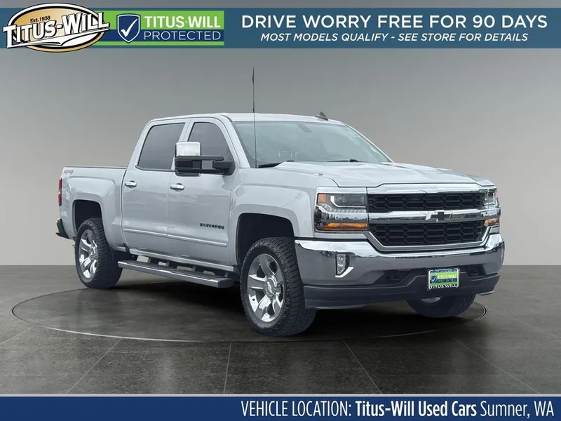 2018 Chevrolet Silverado 1500 LT LT1 in Silver Ice Metallic — front three-quarter view