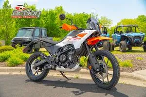 2026 KTM 390 Adventure X — front three-quarter view