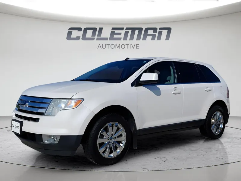 2010 Ford Edge Limited in White Platinum Metallic Tri-Coat — front three-quarter view