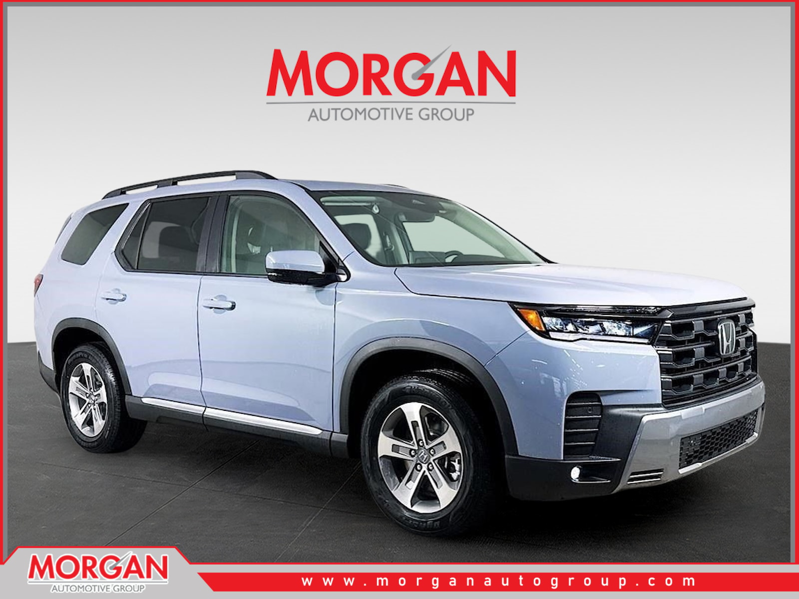 2026 Honda Pilot EX-L in Sonic Gray Pearl — front three-quarter view