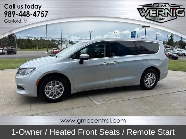 2023 Chrysler Voyager LX in Silver — front three-quarter view