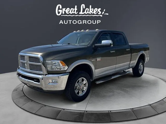 2012 RAM 2500 Laramie in Sagebrush Pearlcoat — front three-quarter view