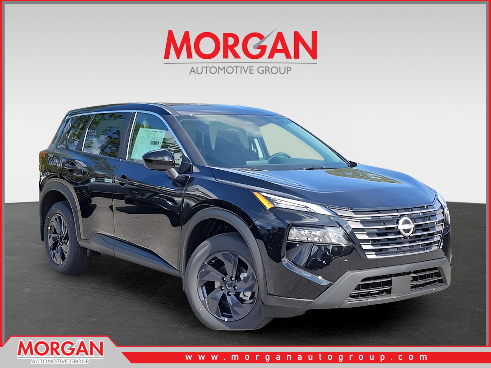 2026 Nissan Rogue SV in Black — front three-quarter view