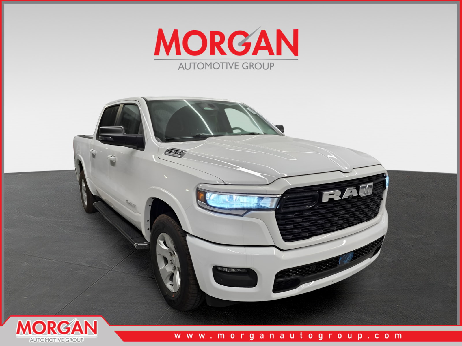 2026 Ram 1500 Big Horn in Bright White Clearcoat — front three-quarter view
