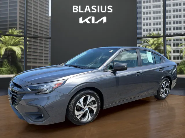 2025 Subaru Legacy Premium in Magnetite Gray Metallic — front three-quarter view