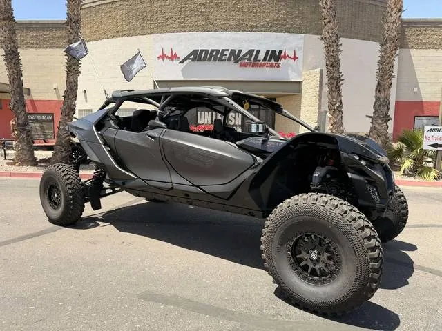 2026 Can-Am® Maverick R Max X RS With Smart-Shox — front three-quarter view