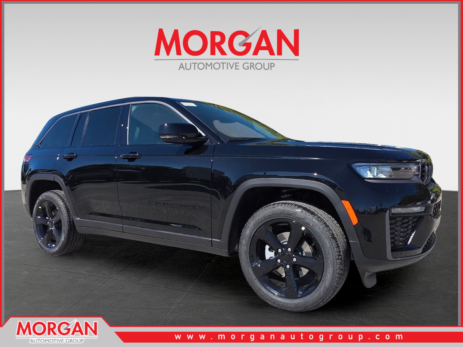 2026 Jeep Grand Cherokee Limited in Black — front three-quarter view